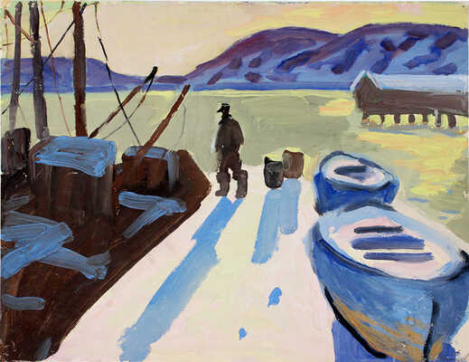 Алексеев Адольф Евгеньевич. Порт Лодейное. Берег Баренцева моря с видом на Северный Ледовитый океан